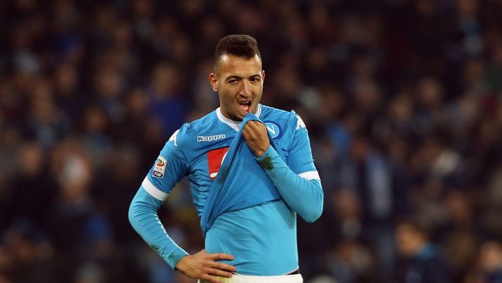 NAPLES, ITALY - DECEMBER 13: Omar El Kaddouri of Napoli shows his dejection during the Serie A match betweeen SSC Napoli and AS Roma at Stadio San Paolo on December 13, 2015 in Naples, Italy. (Photo by Maurizio Lagana/Getty Images) el kaddouri napoli