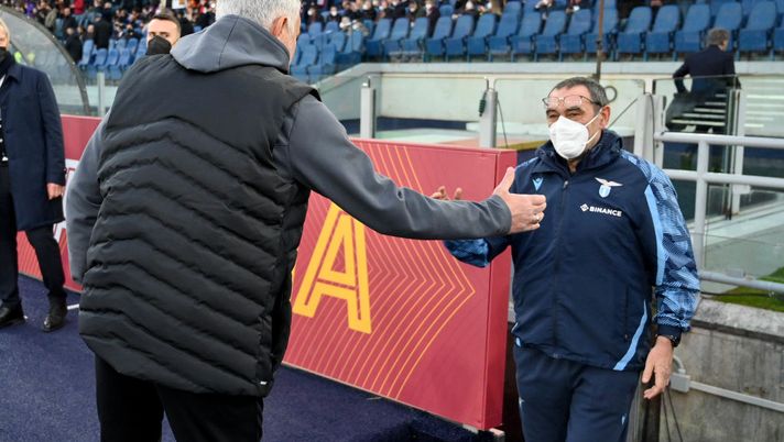 Derby, Mourinho attacca Sarri. E Lotito: “Romanisti caciaroni” - immagine 1