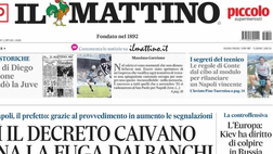 PRIMA PAGINA IL MATTINO OGGI: “Le regole di Conte dal cibo al modulo per rilanciare Napoli”