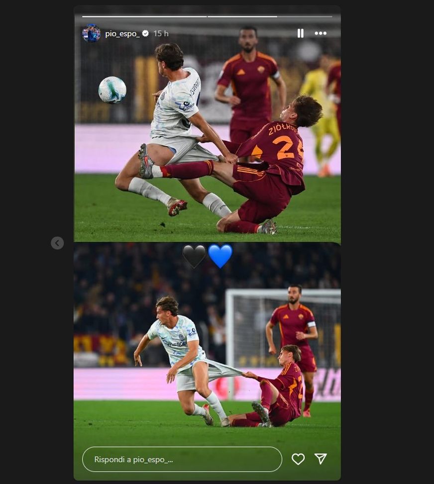 Roma-Inter, Esposito spiega con un post come si può fermarlo- immagine 3