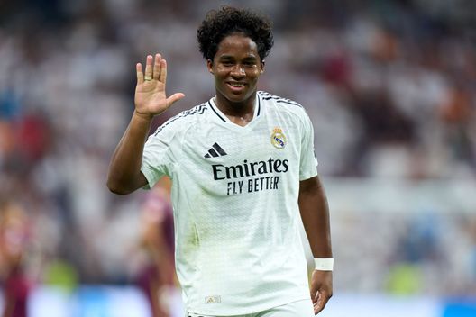 Endrick esulta dopo un gol con la maglia del Real Madrid (Foto di Angel Martinez/Getty Images) Endrick è il più giovane di sempre ad aver segnato in Champions col Real