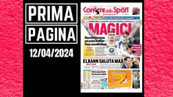 Prima pagina Corriere dello Sport: Milan-Roma, magici
