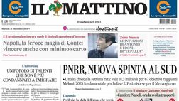 PRIMA PAGINA IL MATTINO OGGI: “La feroce magia di Conte: vincere anche con minimo scarto”