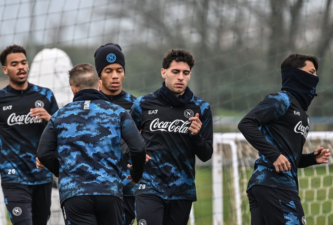 Il primo allenamento di Luis Hasa con il Napoli