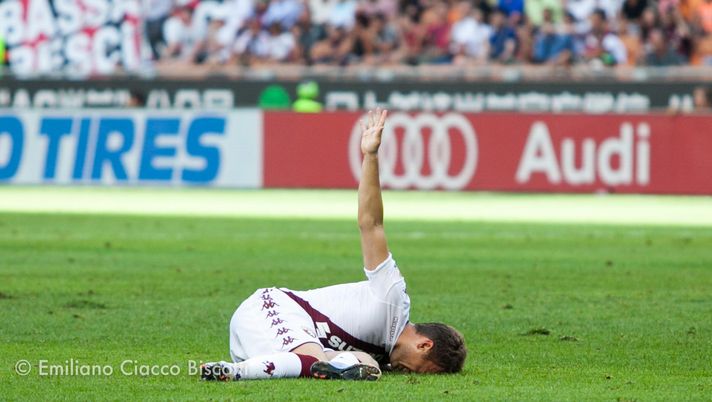 Adem Ljajic al momento del cambio nel match contro il Milan Ljajic