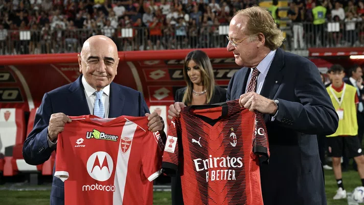 Galliani Scaroni amichevole Monza-Milan 6-7 dcr precampionato 2023-2024 Trofeo Silvio Berlusconi
