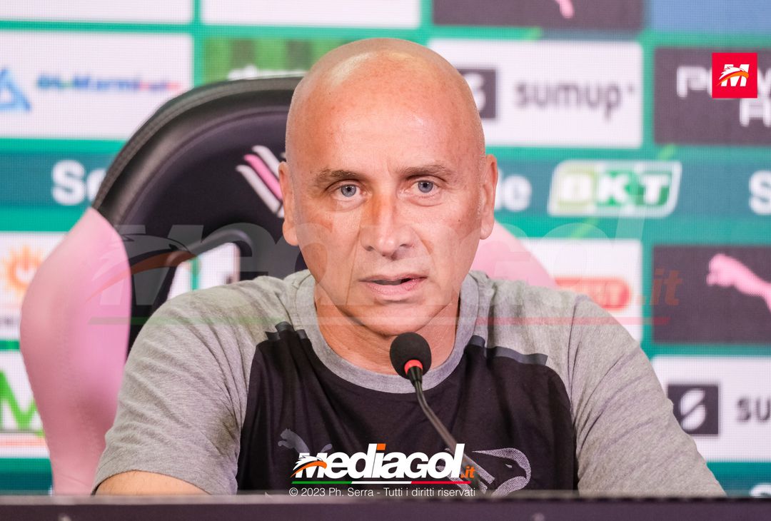 FOTO PALERMO, verso il Brescia: Eugenio Corini in sala stampa (GALLERY) - immagine 11