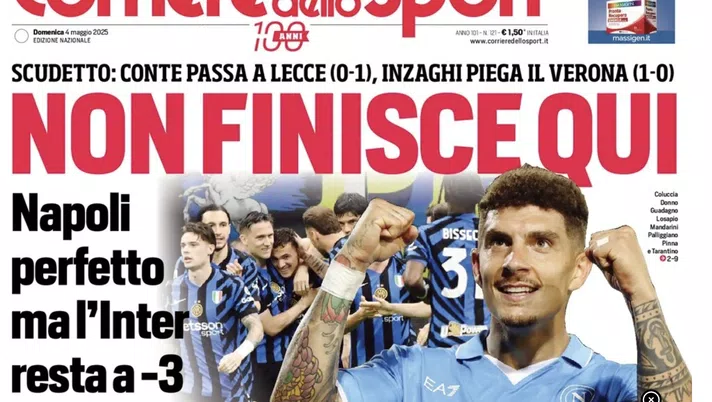 Il Napoli sui media: le prime pagine dei quotidiani di oggi- immagine 1