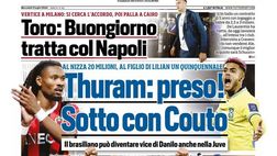 EDICOLA TS – Juventus, preso Thuram: ora sotto con Couto. Bonucci torna nel Club Italia?