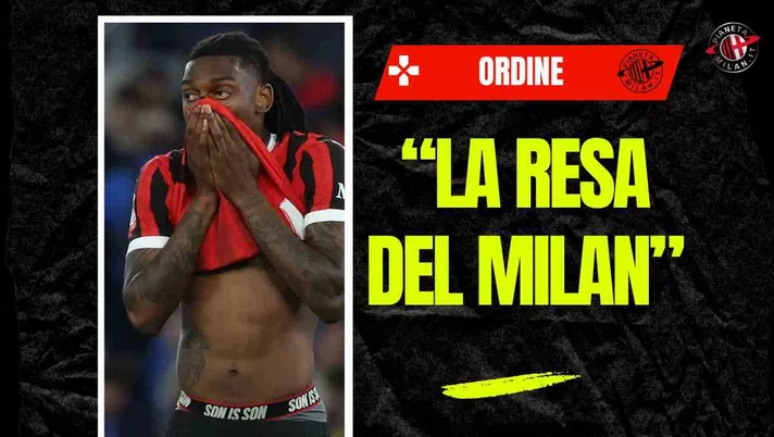 Milan, Ordine: 'La resa. Manca l'impianto di gioco. Leao ...'