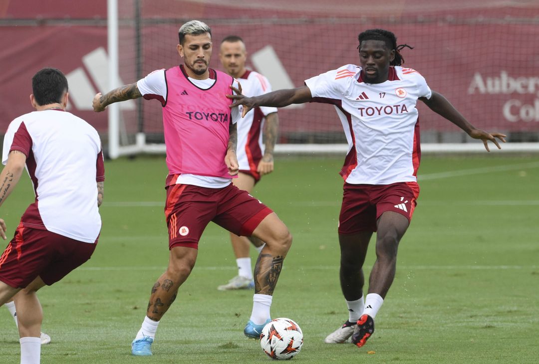 Roma, l’allenamento a Trigoria a due giorni dall’Athletic Bilbao – FOTO GALLERY - immagine 20