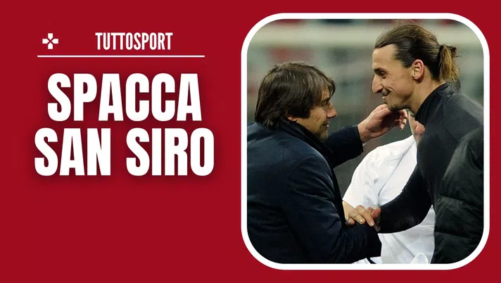 Milan-Napoli Serie A 2024-2025 Conte Ibrahimovic