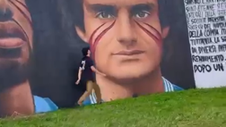 Il murale di Jorit all’esterno del Maradona è quasi pronto! Quante leggende azzurre