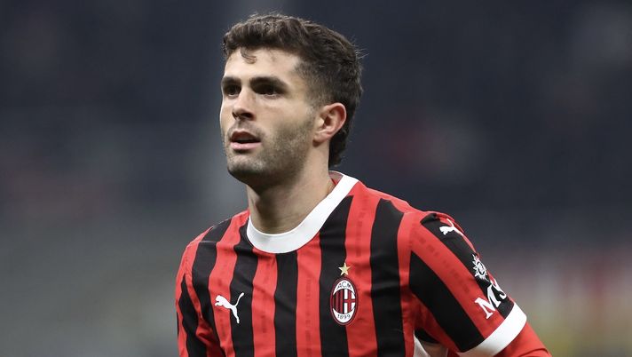 Christian Pulisic AC Milan Milan-Sassuolo 6-1 Coppa Italia 2024-2025