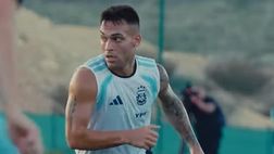 Lautaro Martinez, le foto dell’allenamento con l’Argentina in vista dell’Angola