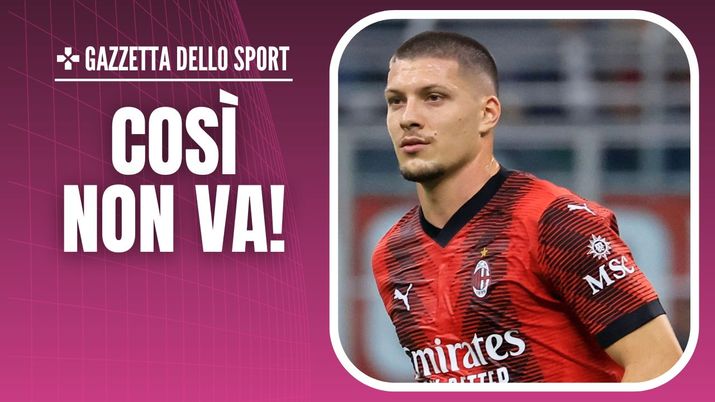 Luka Jovic AC Milan Milan-Juventus 0-1 Serie A 2023-2024