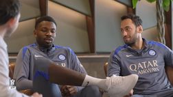 Inter, Thuram: “Voglio vincere tutti i trofei”. Calhanoglu: “Sogno la Champions”