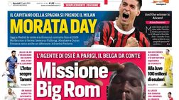 PRIMA PAGINA CORRIERE DELLO SPORT OGGI: “Missione Big Rom. Svolta Napoli”