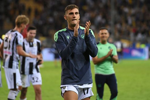 Lorenzo Lucca, 24 anni, attaccante dell'Udinese (Photo by Alessandro Sabattini/Getty Images) Lucca Udinese