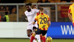 Lecce-Fiorentina 3-2: pasticcio di Nzola, poi Dorgu chiude i conti