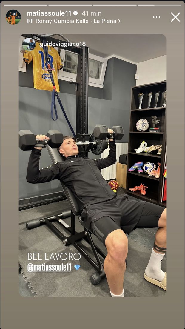 Soulé senza sosta: allenamento intensivo nella palestra di casa- immagine 2