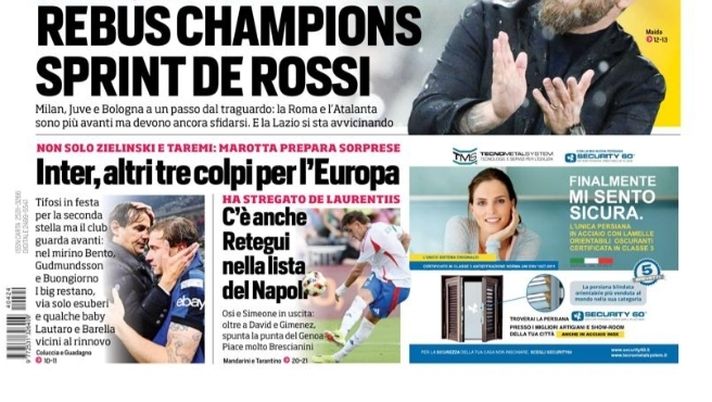 EDICOLA / CdS: Inter, altri tre colpi per l’Europa. Marotta prepara sorprese - immagine 1