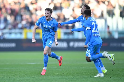 Scott McTominay celebra la sua rete contro il Torino. (Foto di Valerio Pennicino/Getty Images) Napoli, lo scudetto ti fa ricco: ecco quanto può valere il tricolore- immagine 2
