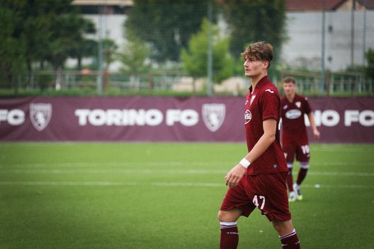 ORBASSANO, ITALY - Martin Kirilov of Torino Primavera in action during the Primavera 1 match between Torino U20 and Sassuolo U20 at stadio Valentino Mazzola on September 15, 2025, in Orbassano, Italy. Photo by Alberto Girardi for Toro News