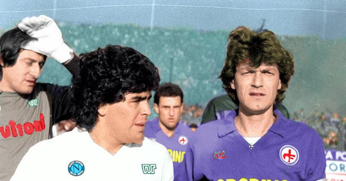 Football Diego Maradona Ssc Naples 1987 Original Rookie Card