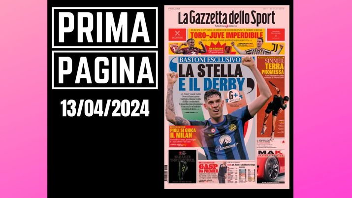Prima pagina Gazzetta dello Sport: Pioli si gioca il Milan