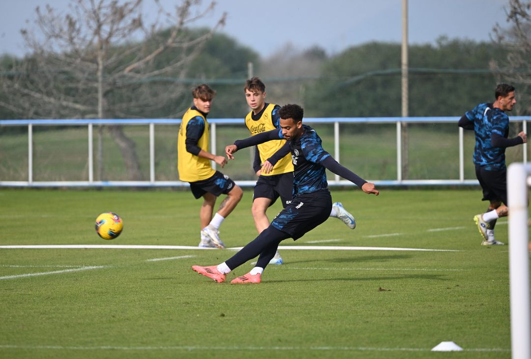 Allenamento a Castel Volturno senza i nazionali