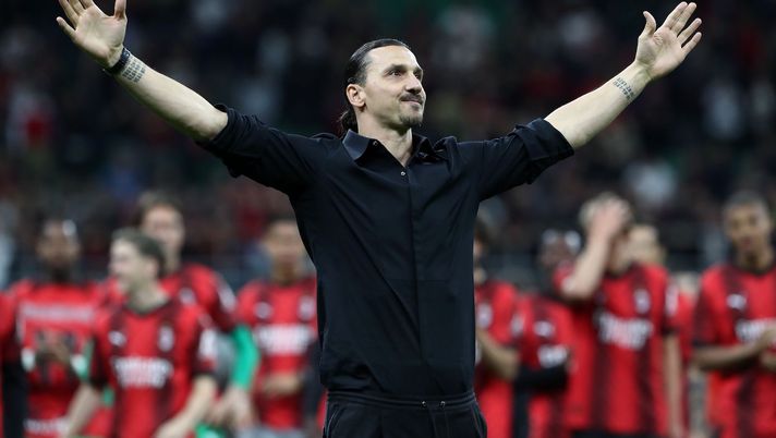 ritiro Zlatan Ibrahimovic AC Milan Milan-Verona 3-1 Serie A 2022-2023