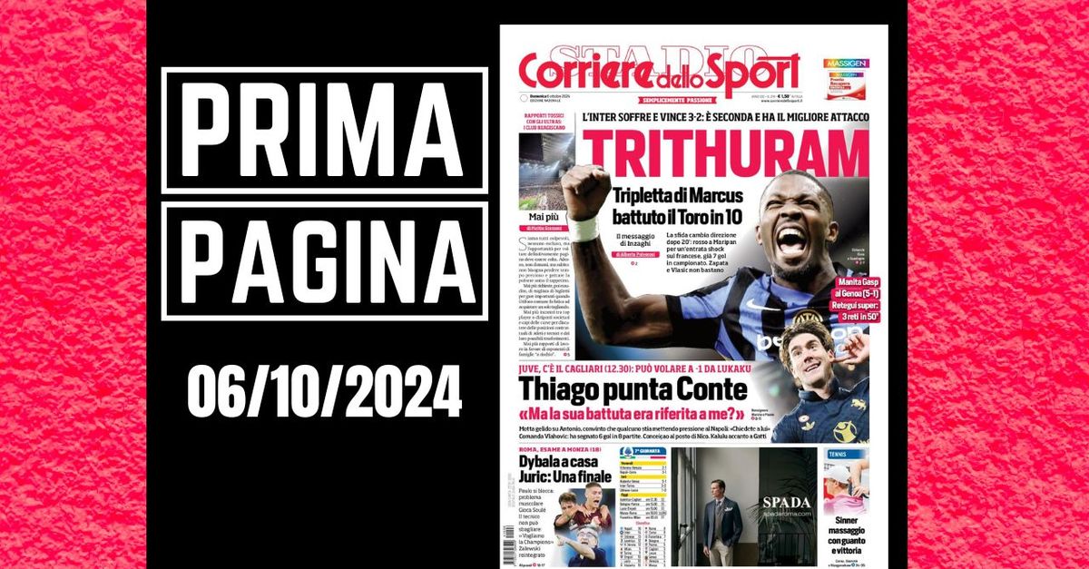 Prima pagina da Pianetamilan