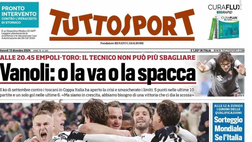 PRIMA PAGINA TUTTOSPORT OGGI: “Milan, tira aria da resa dei conti”
