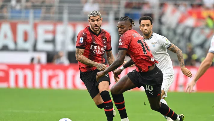 Theo Hernández Rafael Leao AC Milan Milan-Lazio 2-0 Serie A 2023-2024