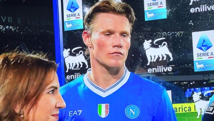 Le dichiarazioni del centrocampista scozzese del Napoli Scott McTominay ai microfoni di DAZN dopo la vittoria contro l'Inter mctominay napoli