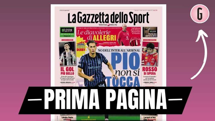 Prima pagina Gazzetta dello Sport: 'Come il Milan proverà a tenere vivo lo Scudetto'
