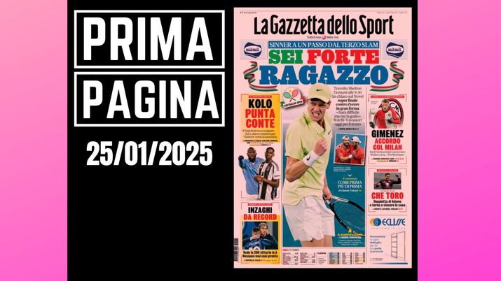 Prima pagina Gazzetta dello Sport: Santiago Gimenez, accordo con il Milan