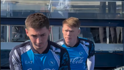 VIDEO Empoli-Napoli, azzurri in campo al Castellani per il riscaldamento