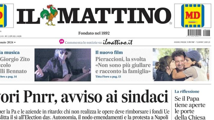 prima pagina il mattino