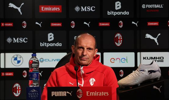 CAIRATE, ITALY - MARCH 20: Head coach AC Milan Massimiliano Allegri speaks with the media during press conference at Milanello on March 20, 2026 in Cairate, Italy. (Photo by Claudio Villa/AC Milan via Getty Images) Obiettivo Champions League vitale per il Milan: non sono ammessi errori- immagine 2