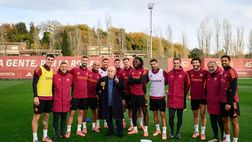 Trigoria apre le porte a Lino Banfi: incontro con Gasperini e la squadra