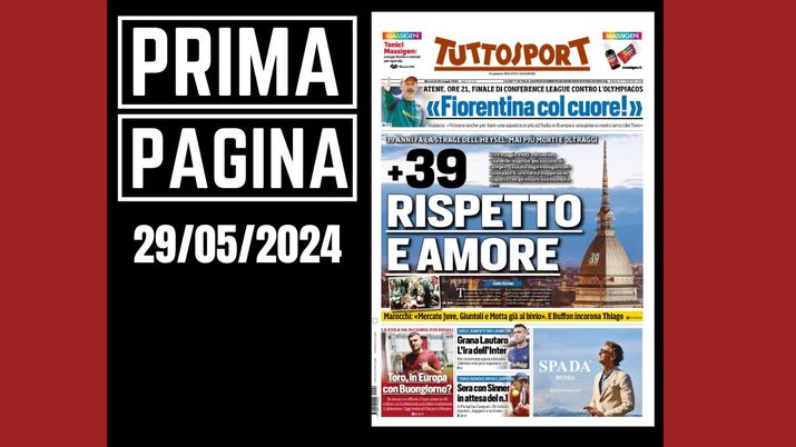 Prima pagina Tuttosport: grana Lautaro Martinez, l'ira dell'Inter