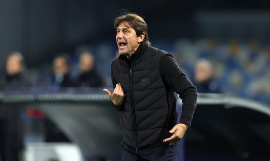 NAPLES, ITALY - FEBRUARY 15: Antonio Conte SSC Napoli head coach during the Serie A match between SSC Napoli and AS Roma at Stadio Diego Armando Maradona on February 15, 2026 in Naples, Italy. (Photo by Francesco Pecoraro/Getty Images)