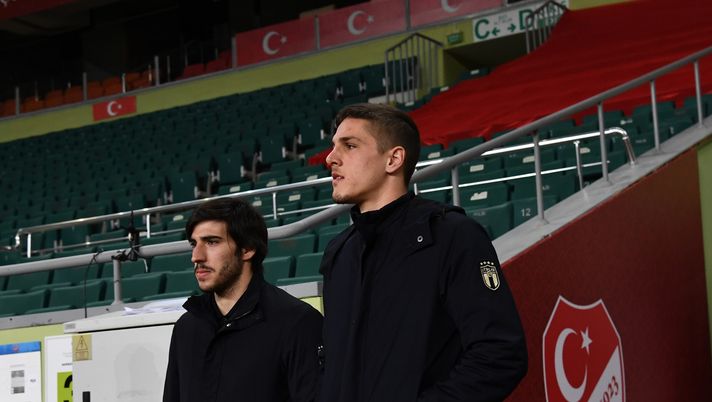 Zaniolo e Tonali centrocampisti Italia