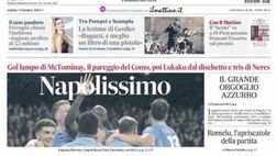 PRIMA PAGINA IL MATTINO OGGI: “Napolissimo”