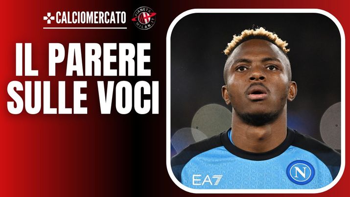 Theo Hernández (difensore AC Milan), qui contro Victor Osimhen durante Napoli-Milan (Champions League 2022-2023) | News (Getty Images) Theo Hernández Osimhen AC Milan Napoli-Milan Champions League 2022-2023