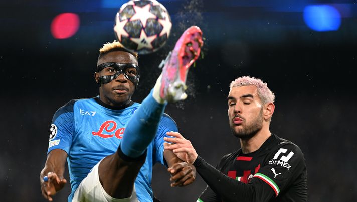Theo Hernández Osimhen AC Milan Napoli-Milan Champions League 2022-2023