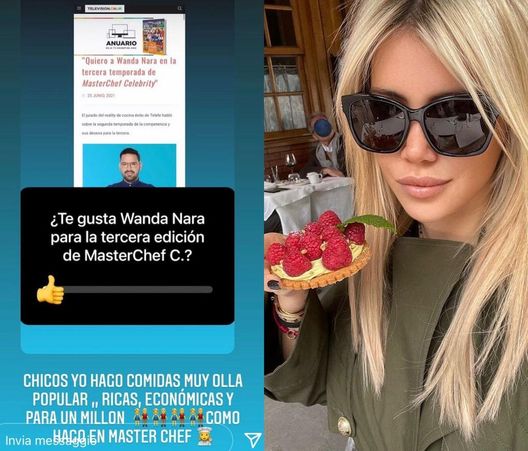 Fotogramma Instagram Wanda Nara a MasterChef Celebrity in Argentina? Parla Lady Icardi: “Come faccio a…” - immagine 1