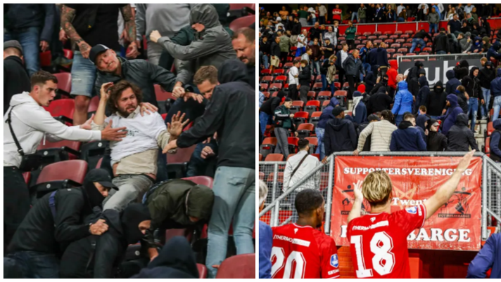 Conference League, scontri tra tifosi sugli spalti in Twente-Hammarby: 10 arresti, tra cui un minorenne - immagine 1